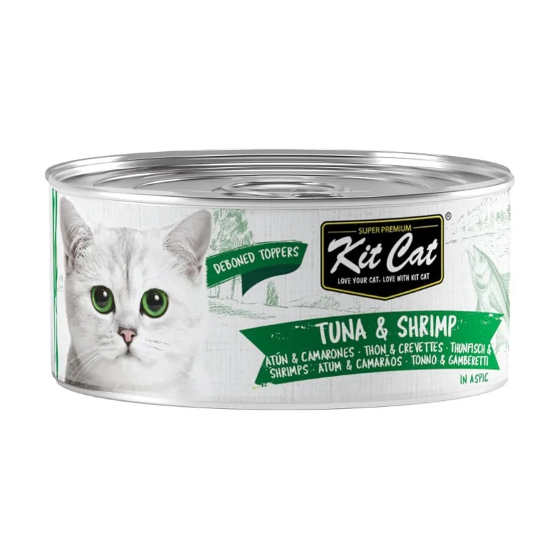 Kit Cat 80 g Atún con Camarones Gelatina Lata