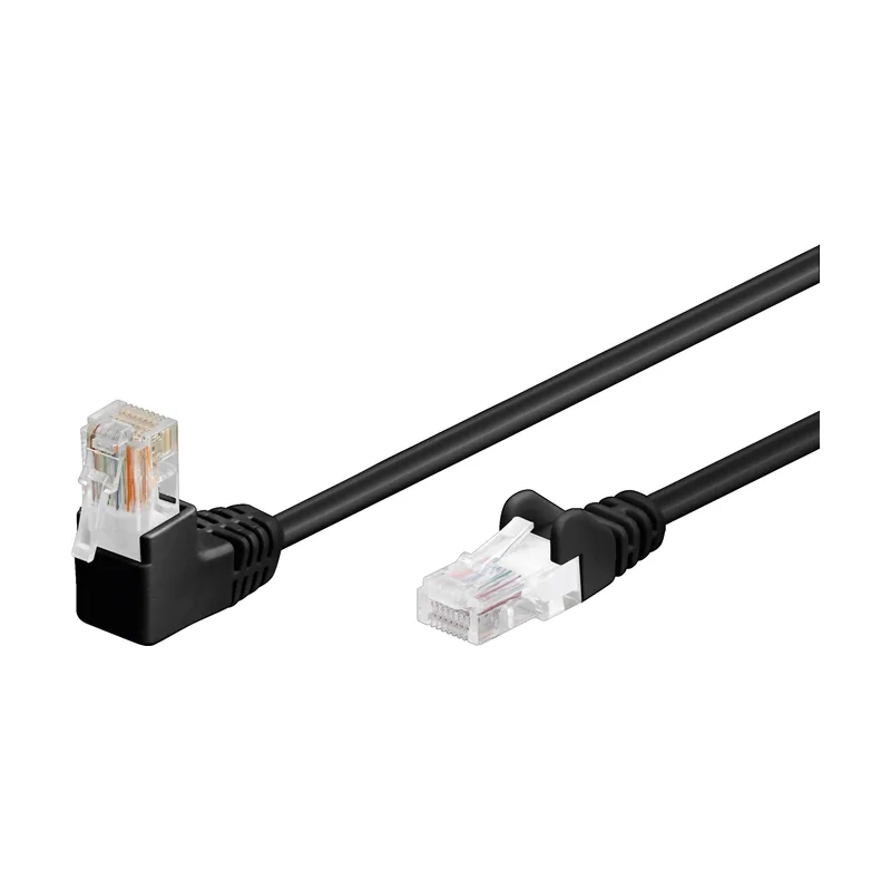 94174 cable de red Negro 5 m Cat5e U/UTP UTP Acodado