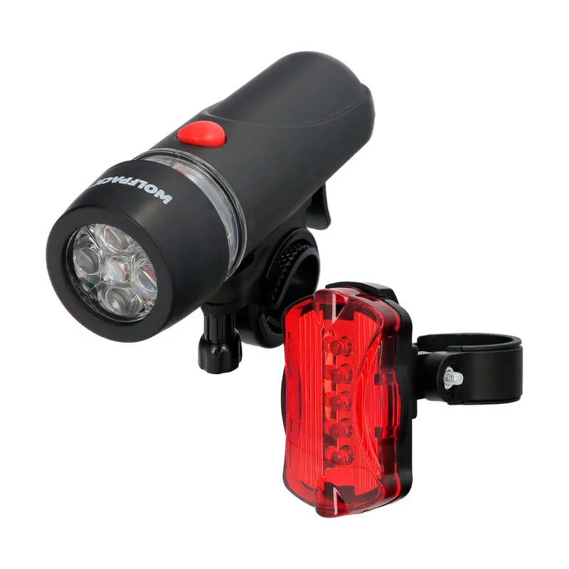 Kit Luces Led Delantera y Trasera Para Bicicleta/Patinete. Funcionamiento a Pilas.