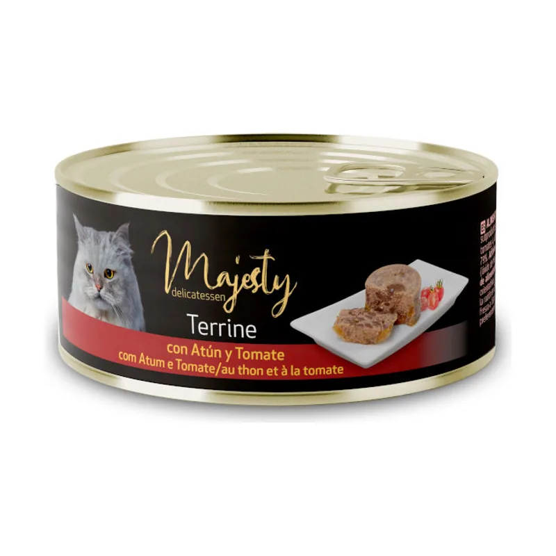 Majesty 85 g Adult Terrine Atún y Tomate lata