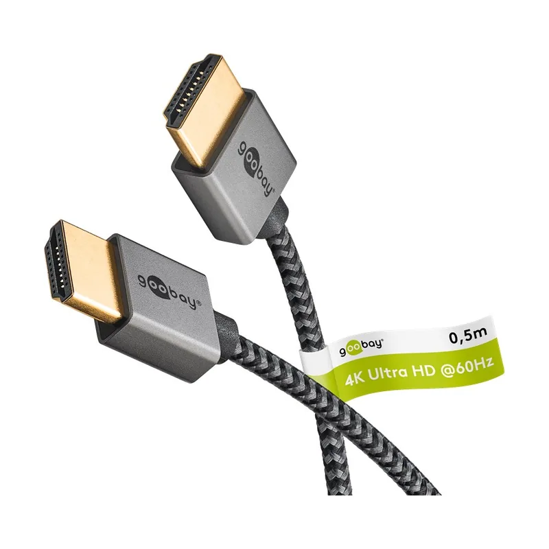 Cable HDMI delgado alta velocidad con Ethernet