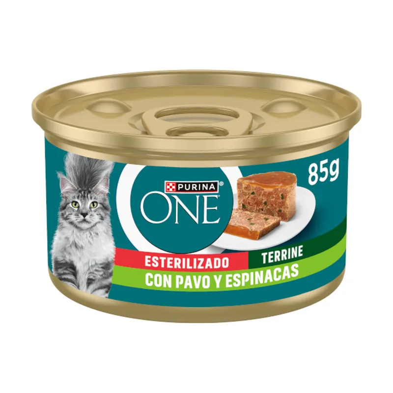 Purina 85 g ONE Esterilizado Pavo Y Espinacas