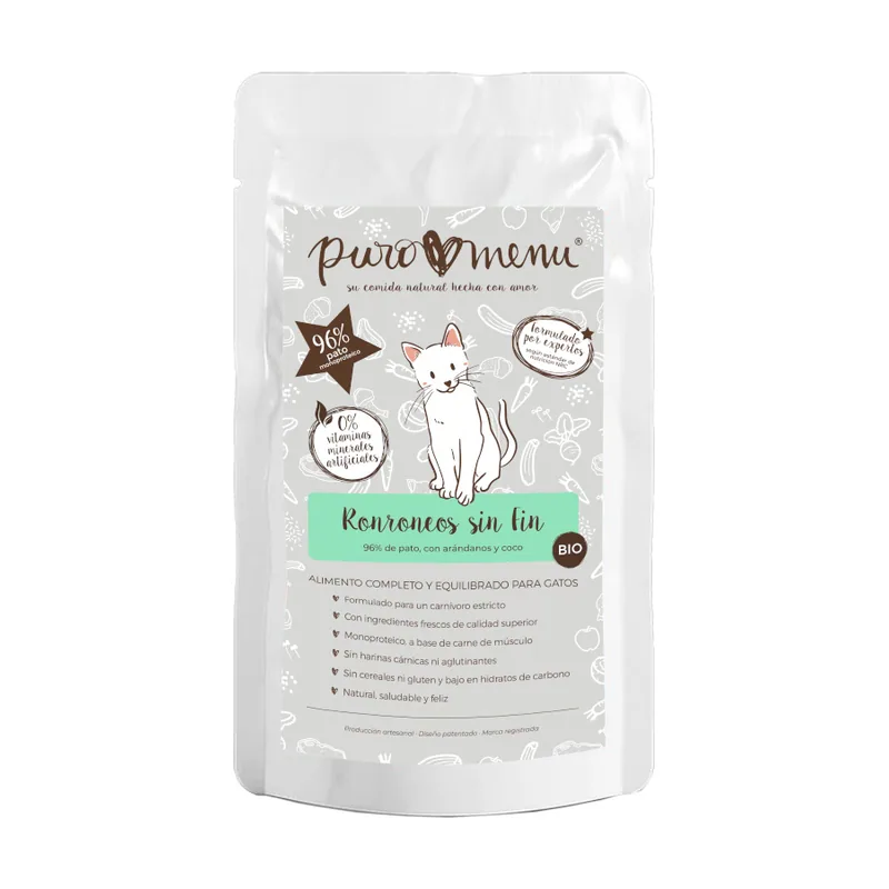 Puromenu 100 g Puro Menu Bio Ronroneos sin Fin sobre