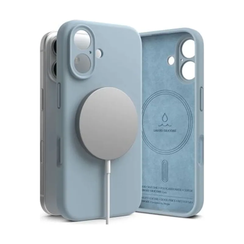 Funda magnética de Silicona Compatible MagSafe diseñada para iPhone 16
