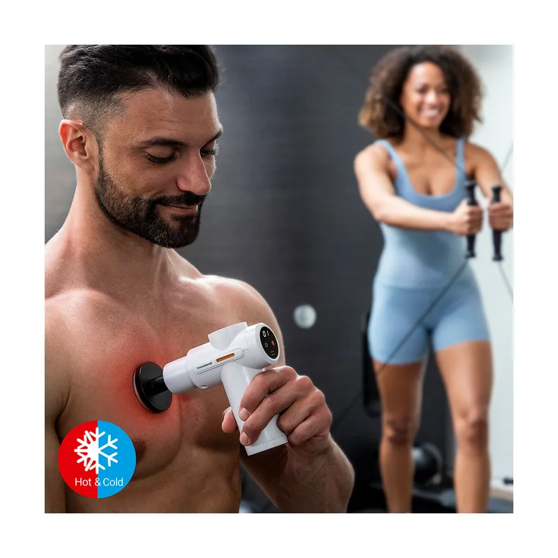 Pistola de masaje muscular calor y frio