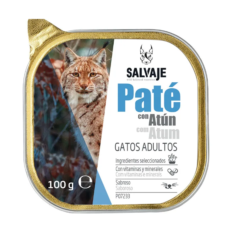 Salvaje 100 g Adulto Atún en Paté Tarrina