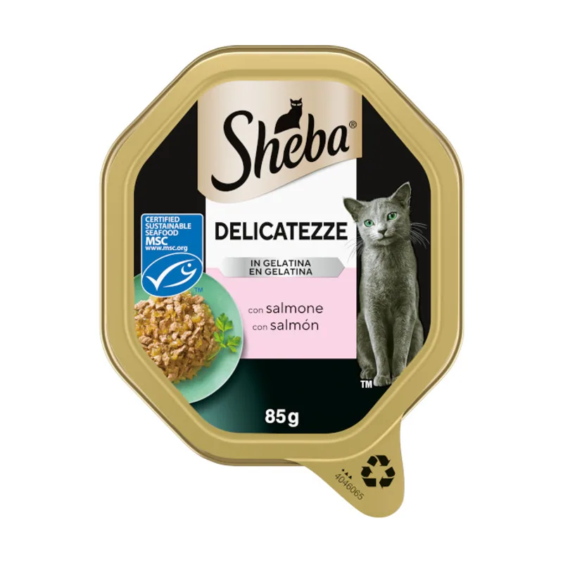 Sheba 85 g Delicatezze Tarrina Gelatina Salmón