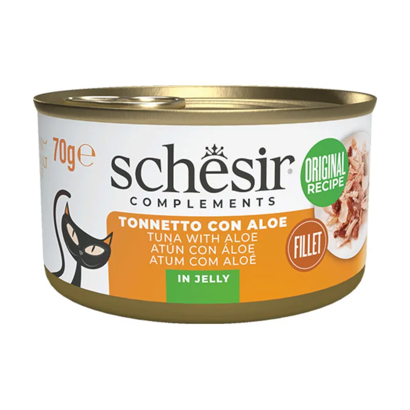 Schesir 70 g Filetes de Atún con Aloe en Gelatina lata