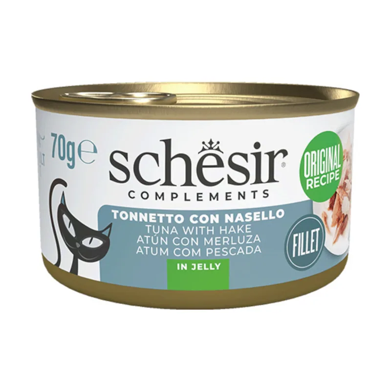 Schesir 70 g Atún con Merluza en Gelatina lata