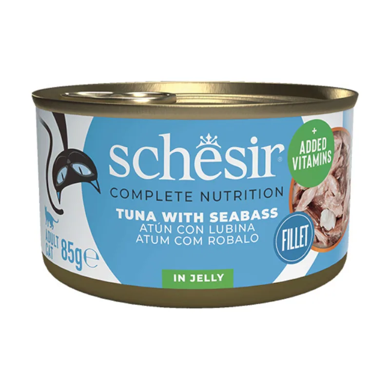 Schesir 85 g Adult Atún con Lubina lata