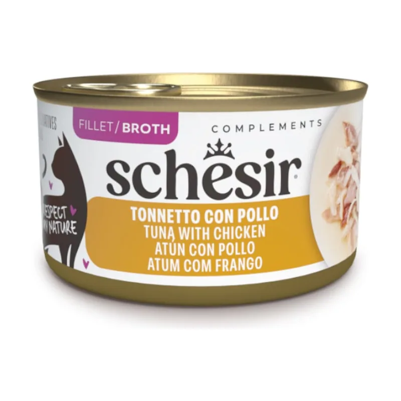 Schesir 70 g Lata Atún con Pollo Filete