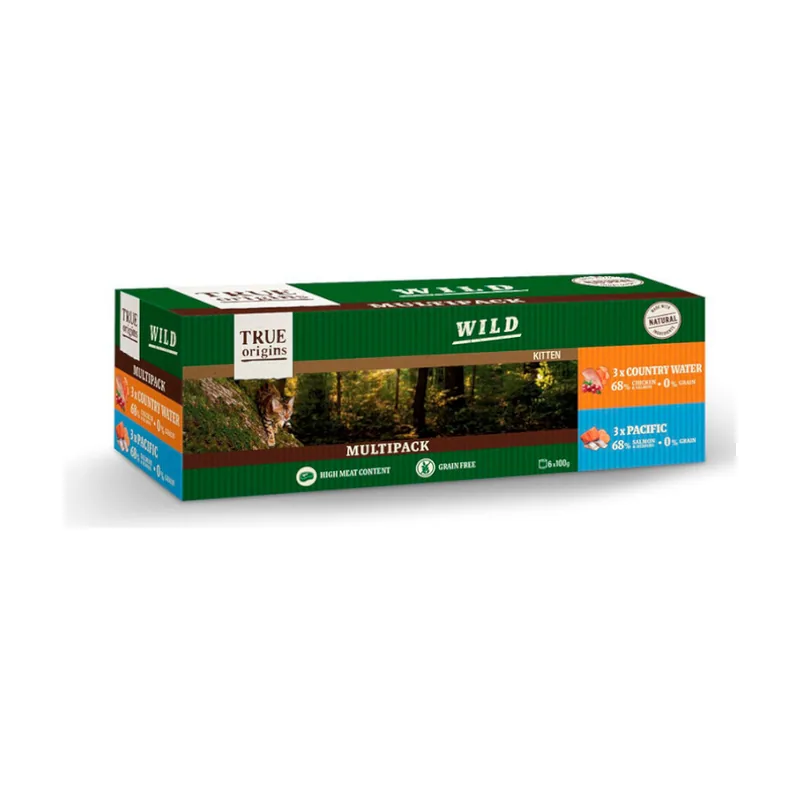 True Origins 6 latas x 100 g Wild Kitten lata
