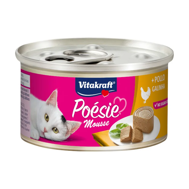 Vitakraft 85 g Poésie Mousse de Pollo lata