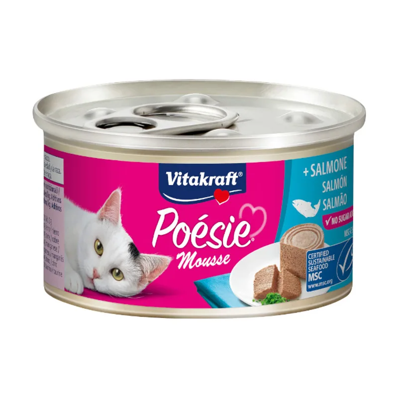 Vitakraft 85 g Multi Poesie Mousse de Salmón lata