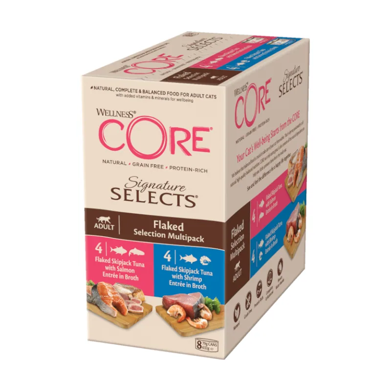 Wellness Core 8 latas x 79 g Signature Selects Flaked Atún latas