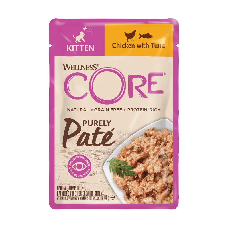 Wellness Core 85 g Kitten Pollo en Paté sobre