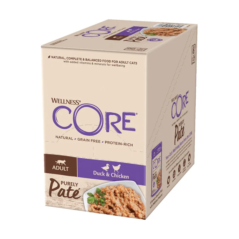 Wellness Core 85 g Adult Purely Pato y Pollo en Paté sobre