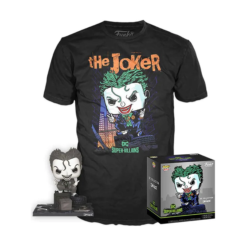 Pop Dc Comics Dc Jim Lee Joker + Camiseta Talla S