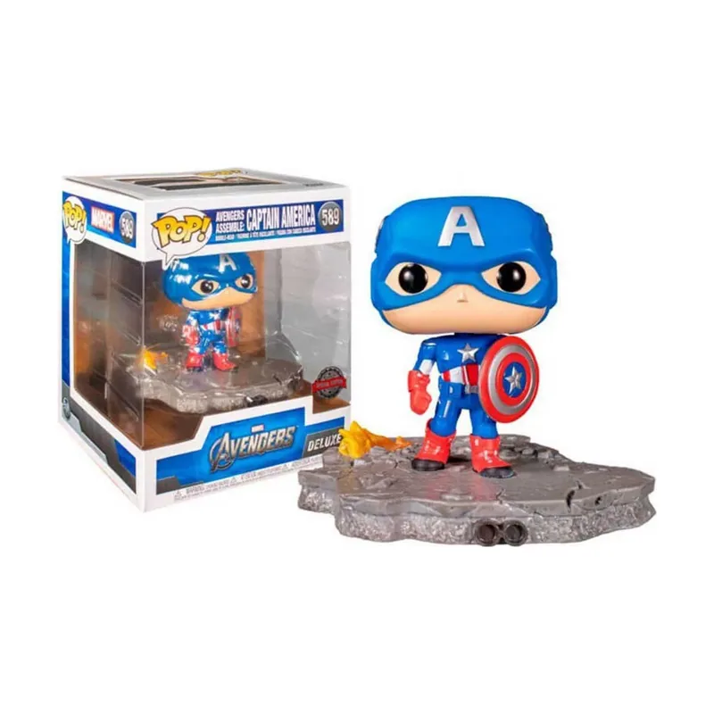 Pop Deluxe Marvel Los Vengadores Avengers Capitan America Assemble 45076