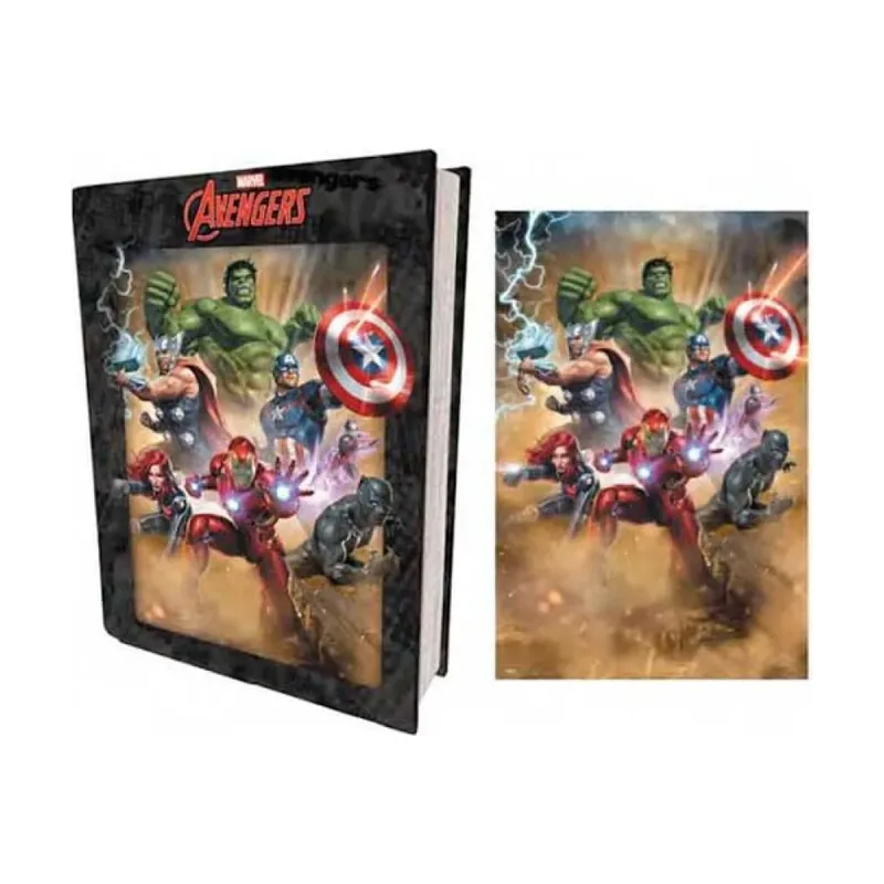 Puzzle Libro Lenticular Marvel Vengadores Originales
