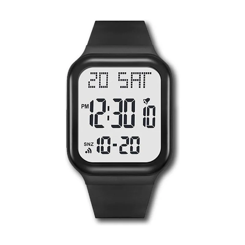 Gbody lcd cuad hombre/unisex luz led blca c