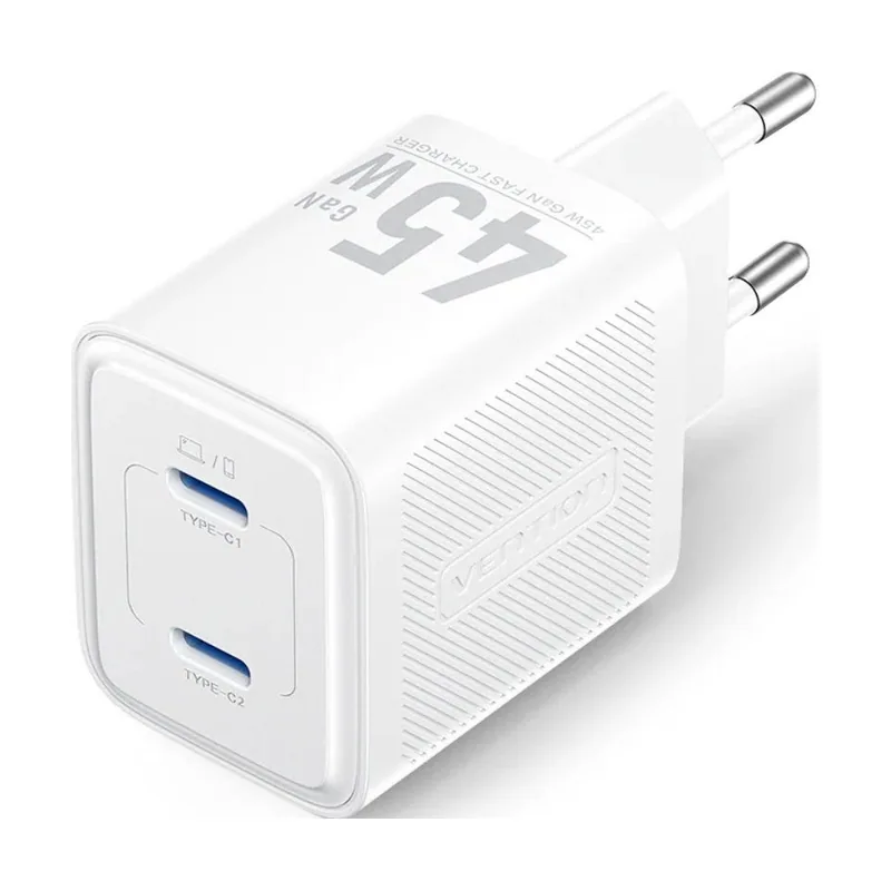 Cargador de pared gan fefw0-eu 2xusb tipo-c