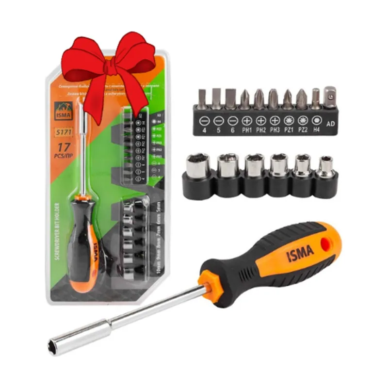 Juego de Destornilladorr Multipuntas con 17 Puntas Torx
