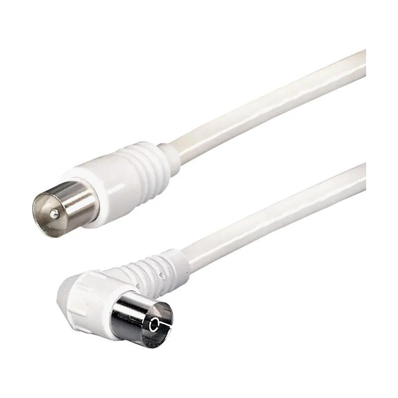 Cable de antena conector macho 9,5 mm a conector hembra en ángulo 9,5 mm 1 Verbindungskabel