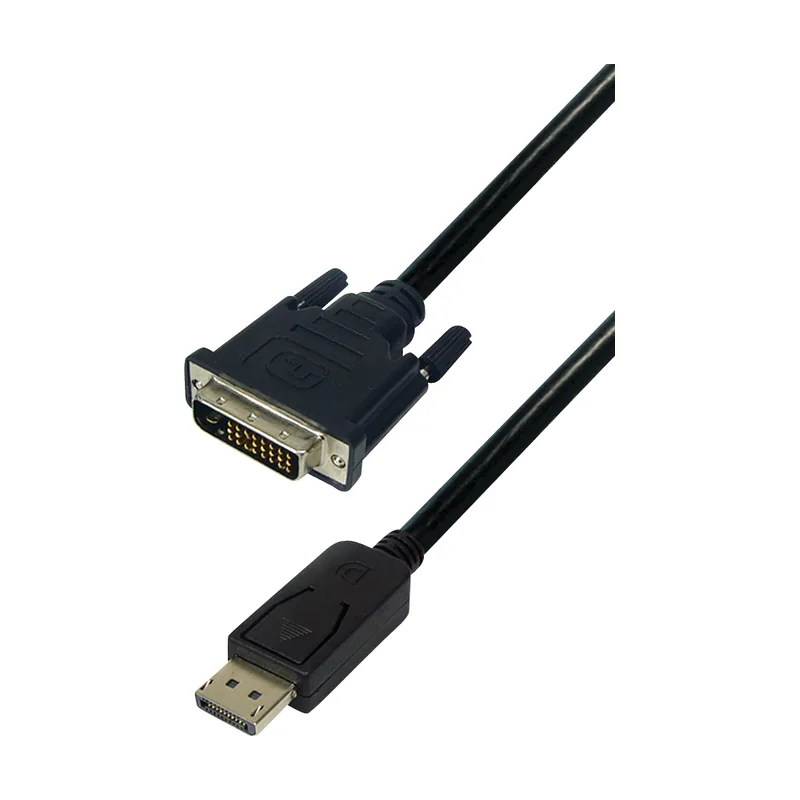 Displayport cable displayport plug to dvi 24+1 plug