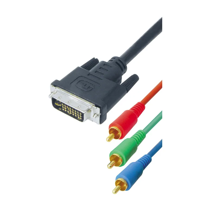 DVI/RGB de cable dvi macho 24 + 5pol. a 3 x RCA macho