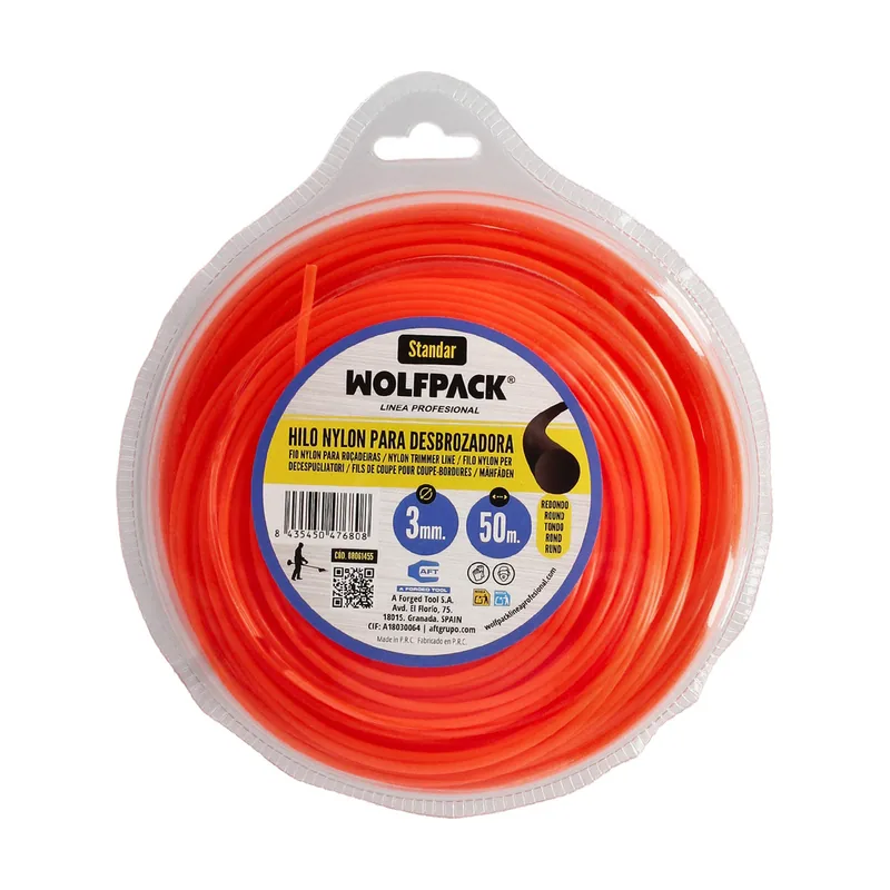 Hilo nylon redondo 3,0mm dispen.50mt