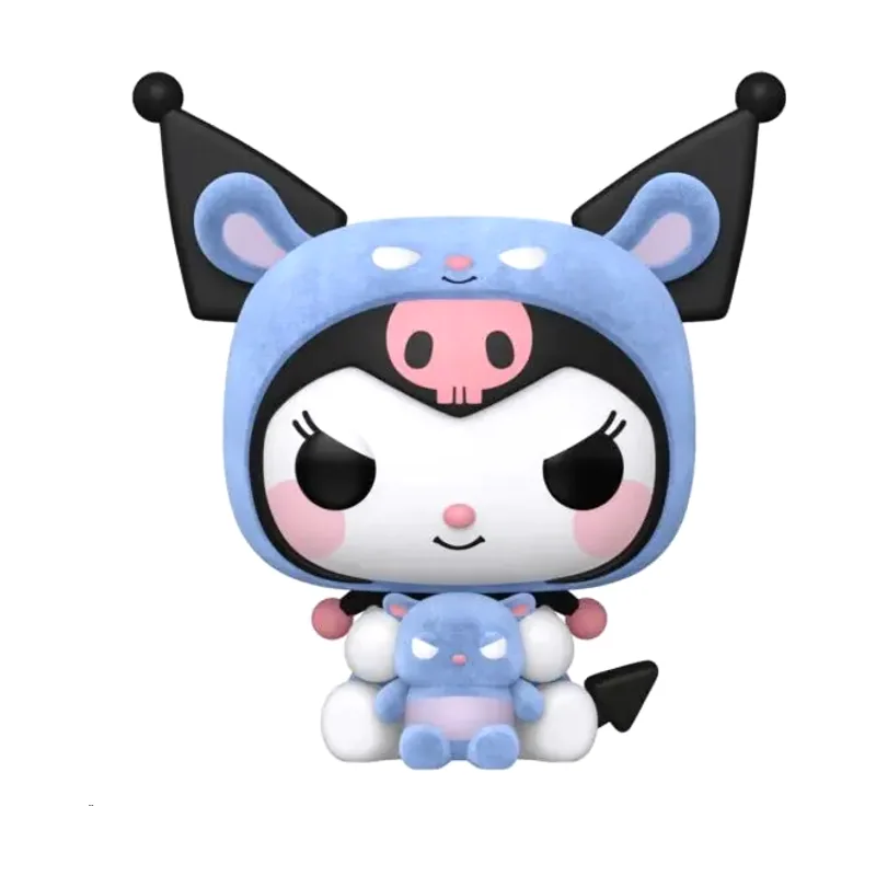 Pop! Animation Kuromi as Baku Flocked #111 Sanrio Figura de vinilo edición limitada