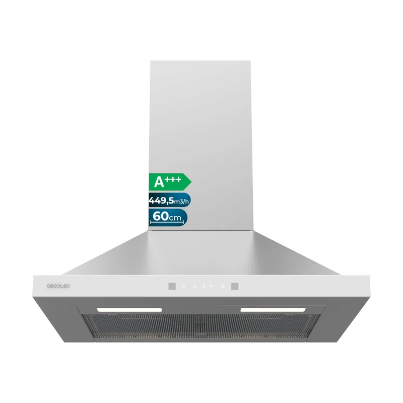 Bolero flux pt 604400 inox a+++ campana extractora piramidal de 60cm