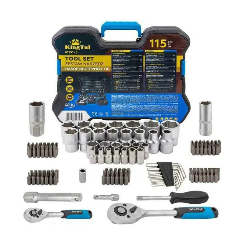 Juego de herramientas 115 piezas 1/4"