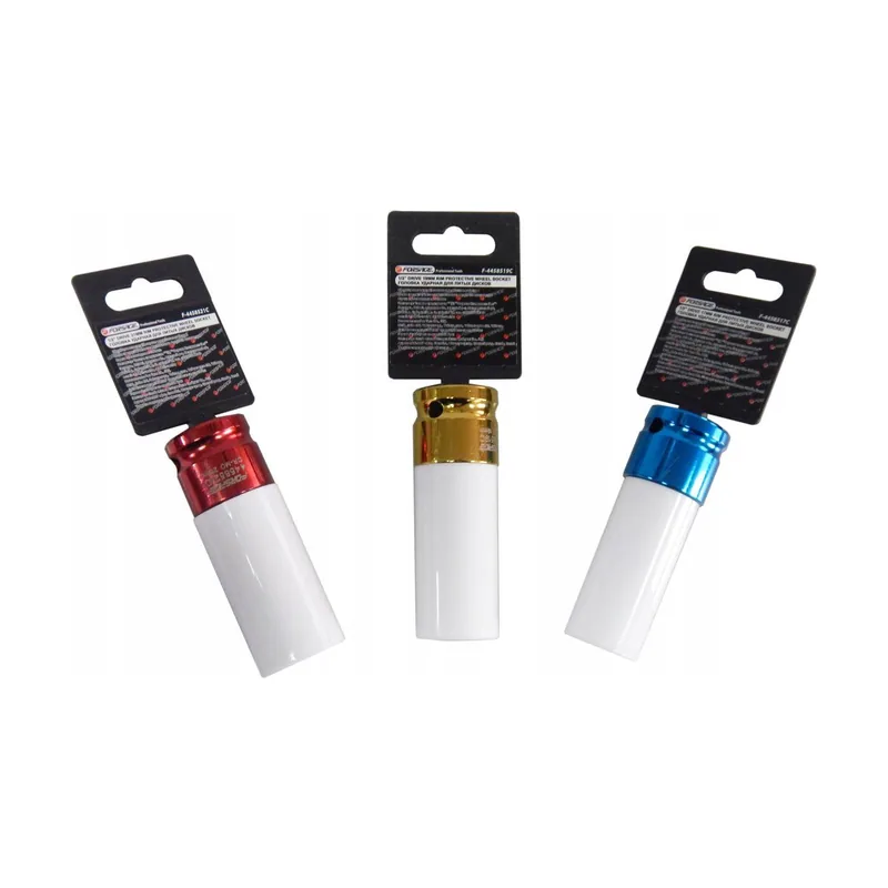 Nasadka de impacto profunda para llantas de aleación con casquillo de seguridad 19mm 1/2"