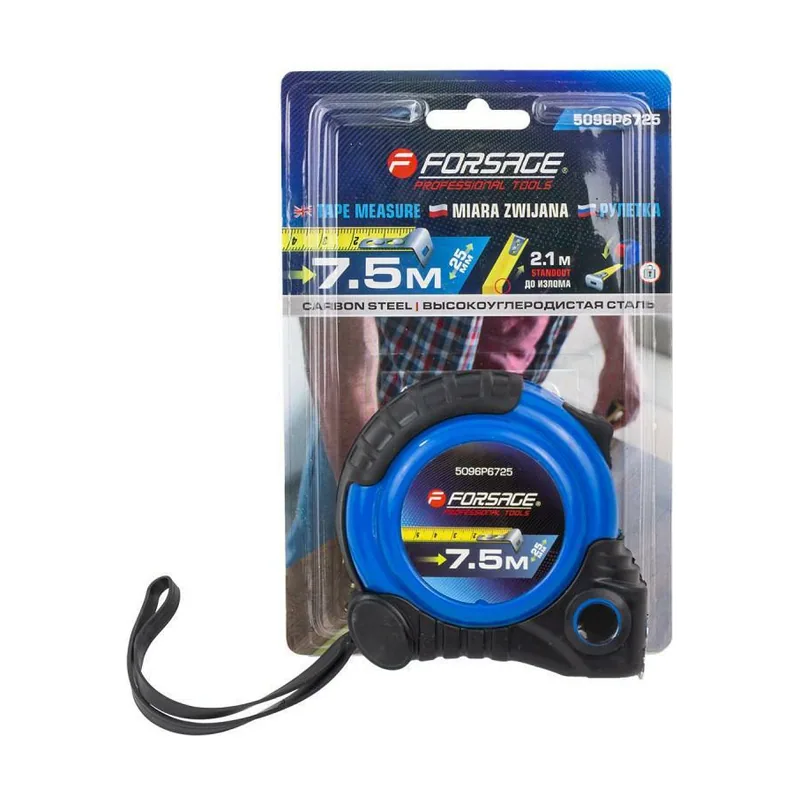 Cinta métrica medida retráctil 7.5m x 25mm