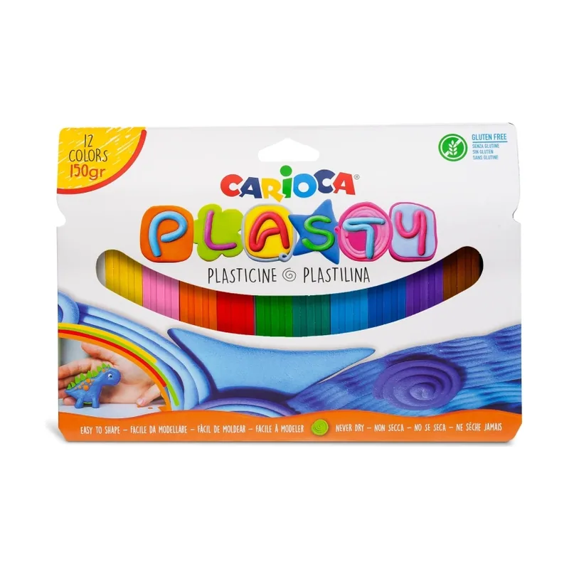 Plasty Pasta para modelar Multicolor 12 pieza s