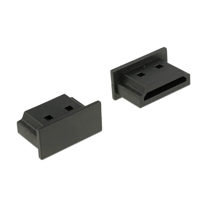 64030 tapa de seguridad para enchufe HDMI A Negro 10 pieza s
