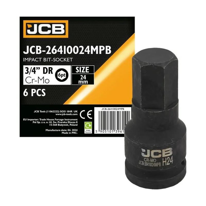 Adaptador de impacto 3/4" 24mm hexagonal