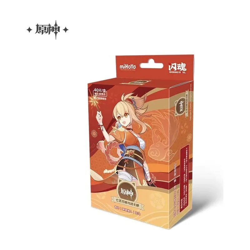 Genshin impact juego de cartas coleccionables series 03 pre-build starter deck 08 yoimiya *edición china*