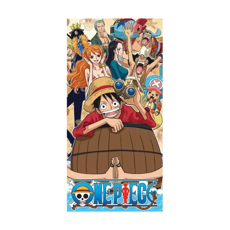 Toalla multipersonajes one piece