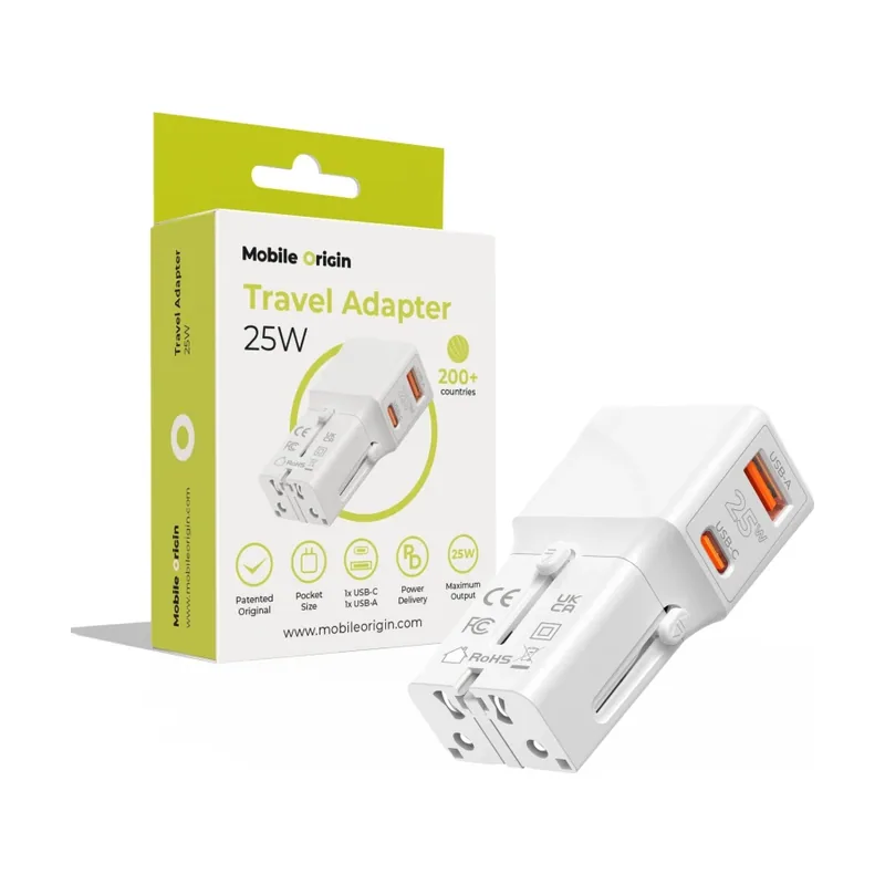 TAD25-2P-WHT cargador de dispositivo Universal Blanco Corriente alterna