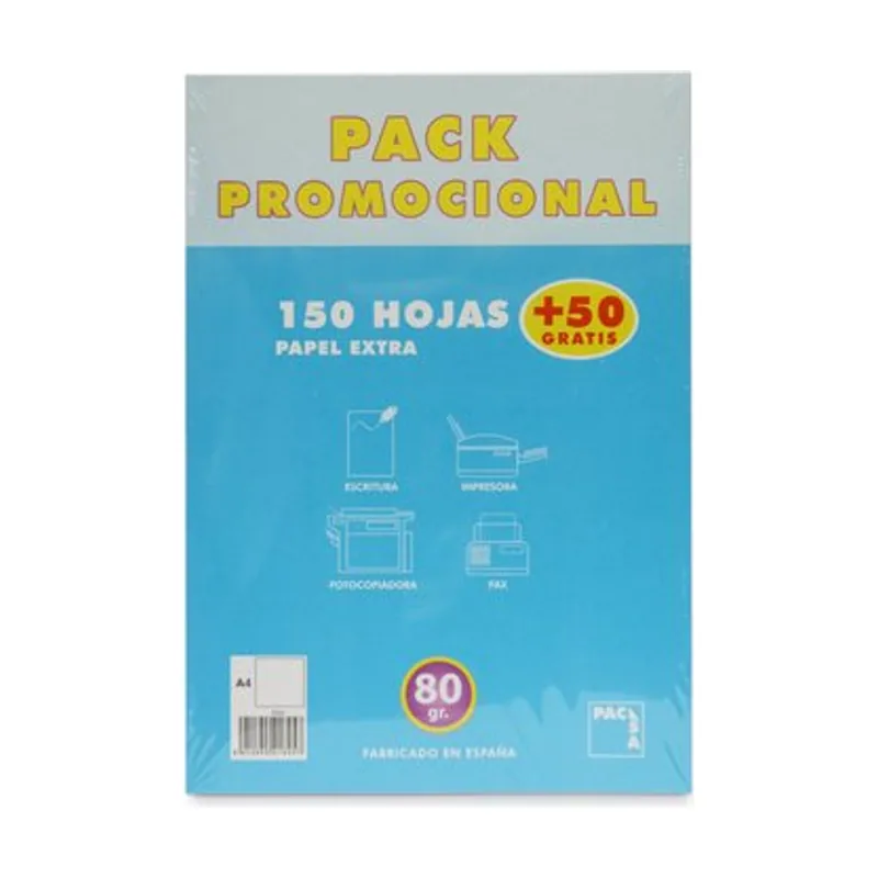 Papel pacsa a4 200h 150+50