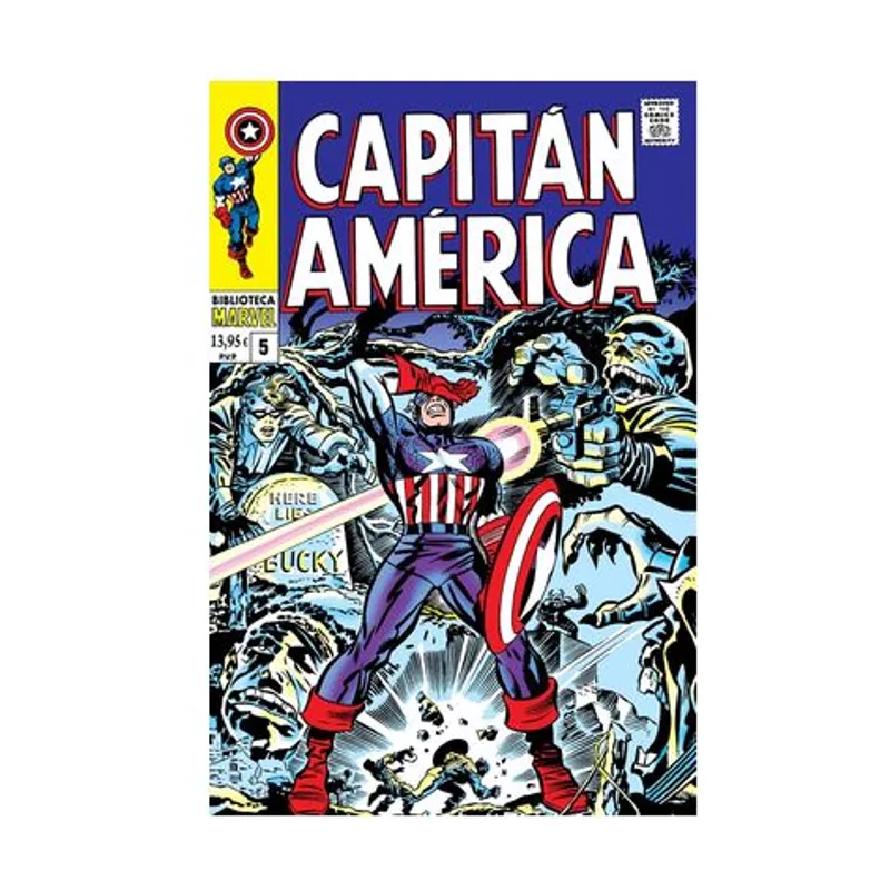 Biblioteca marvel 96. capitan america 5. 1968