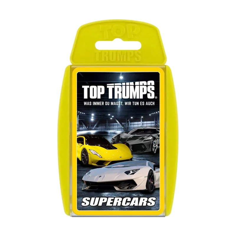 Super cars juego de cartas top trumps *edición alemana*