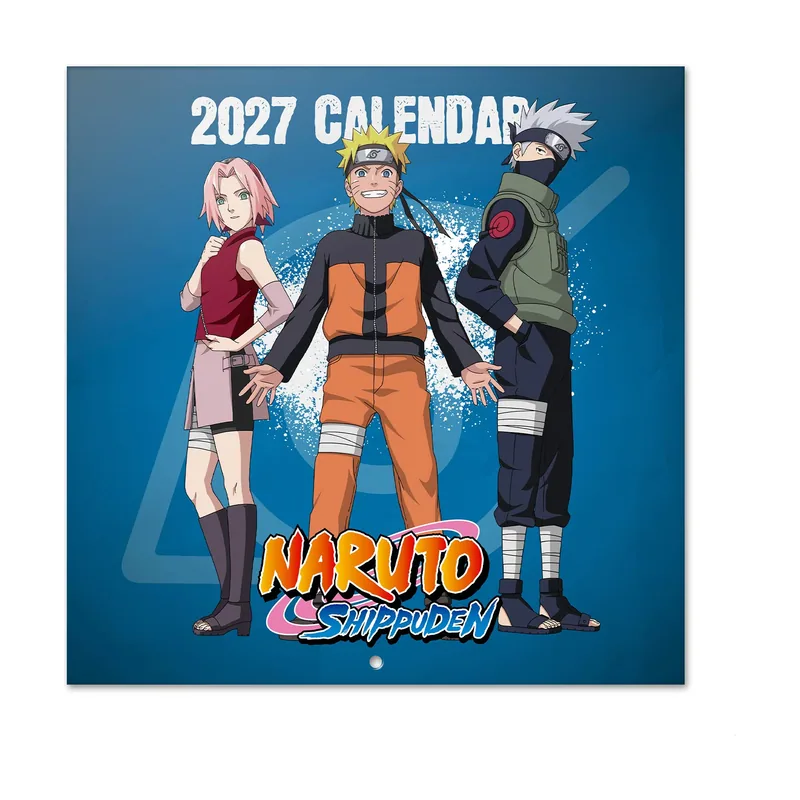 Naruto Shippuden Calendario 2027 Pared
