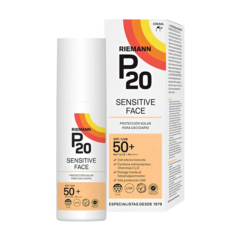 Protector Solar Facial P20 Sensitive Face Protector Solar SPF50+
