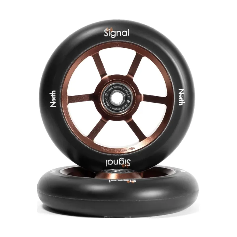 Ruedas Patinete North Signal 2 Piezas Rust/Black