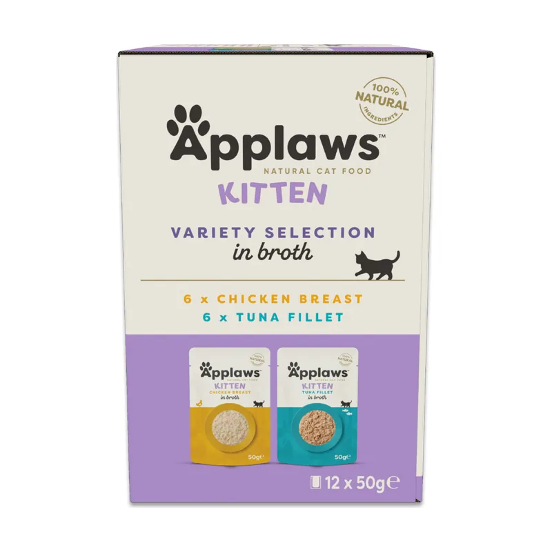 Natural Kitten en caldo 48 x 50 g