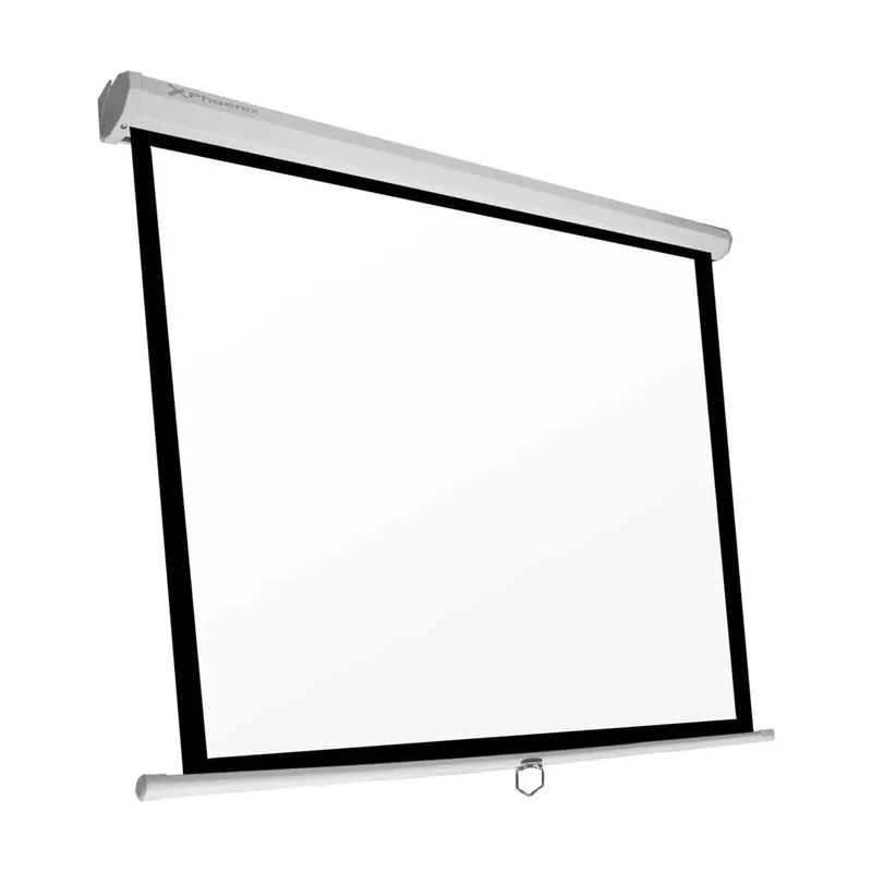 Pantalla Manual Videoproyector Pared Y Techo Phoenix 80" 1.4M X 1.4M Ratio 1:1